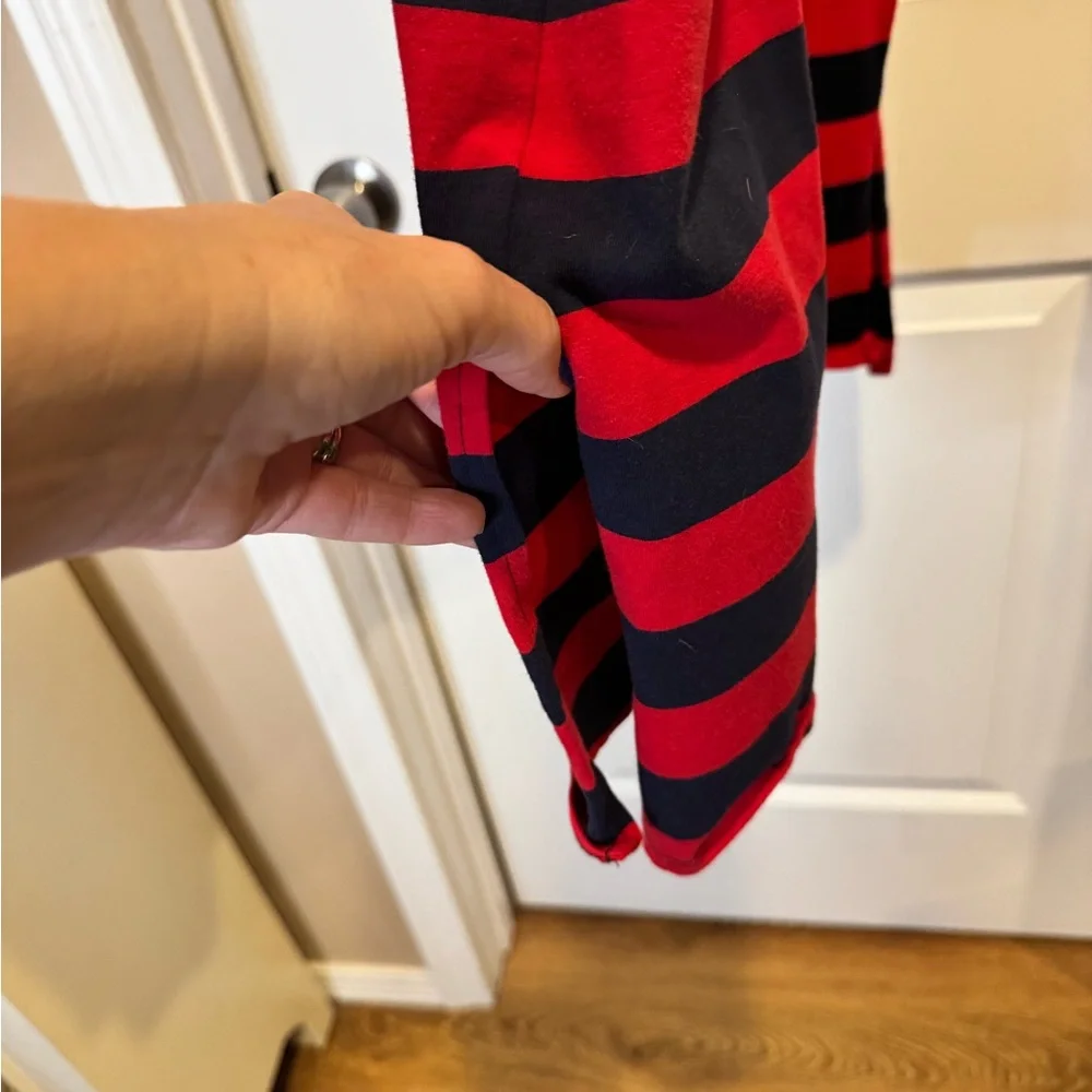 a new day Red and Navy Striped Tank Maxi Dress Size Medium - Picture 2 of 7